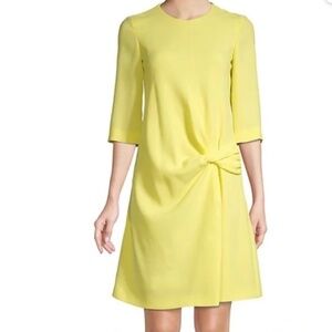 NWT Beautiful Hugo Boss Shift Dress Pale Yellow Size 42/USA10